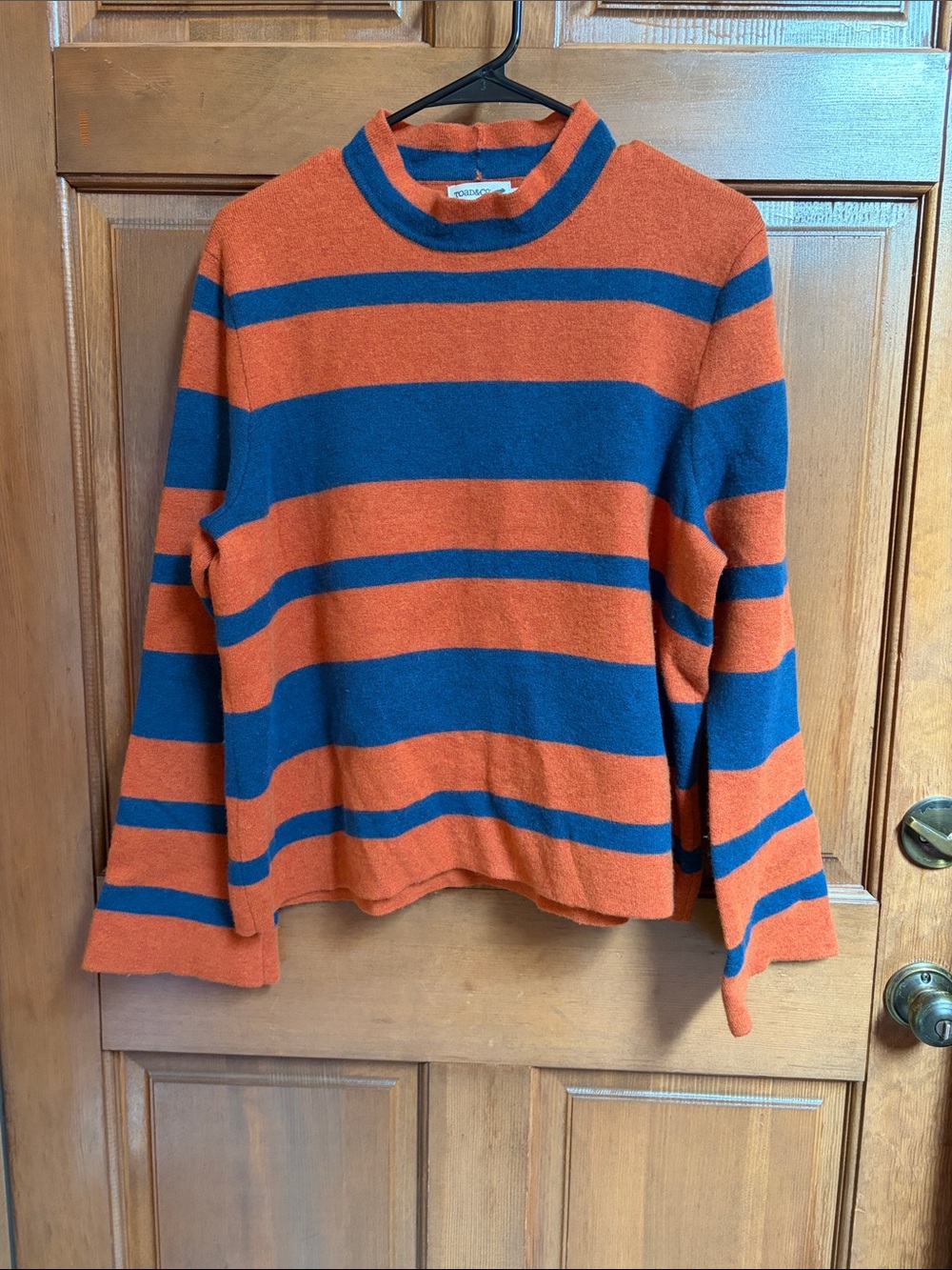 Toad & Co Striped Lambswool Blend Sweater Size XL